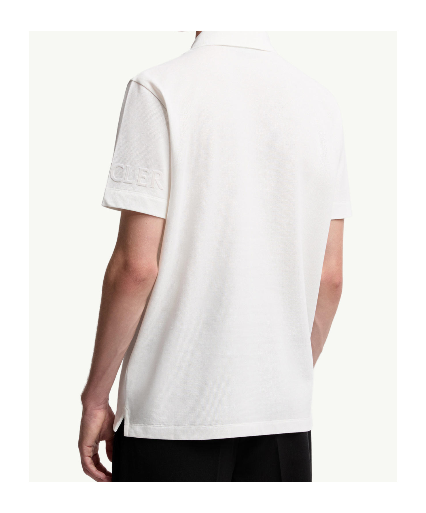 Moncler Classic Cotton Polo T-shirt In White