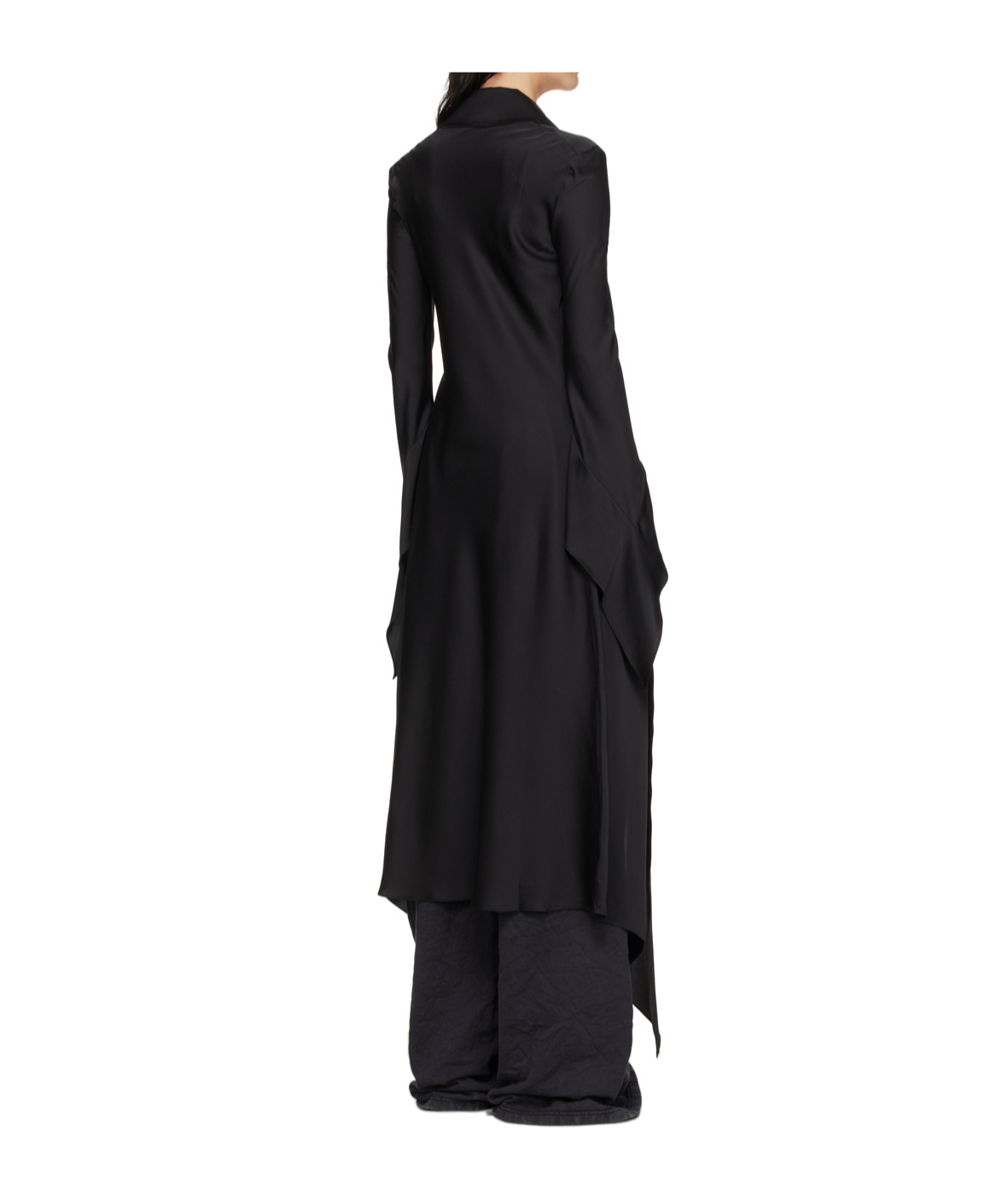 16arlington Asymmetric Long Shirt In Black