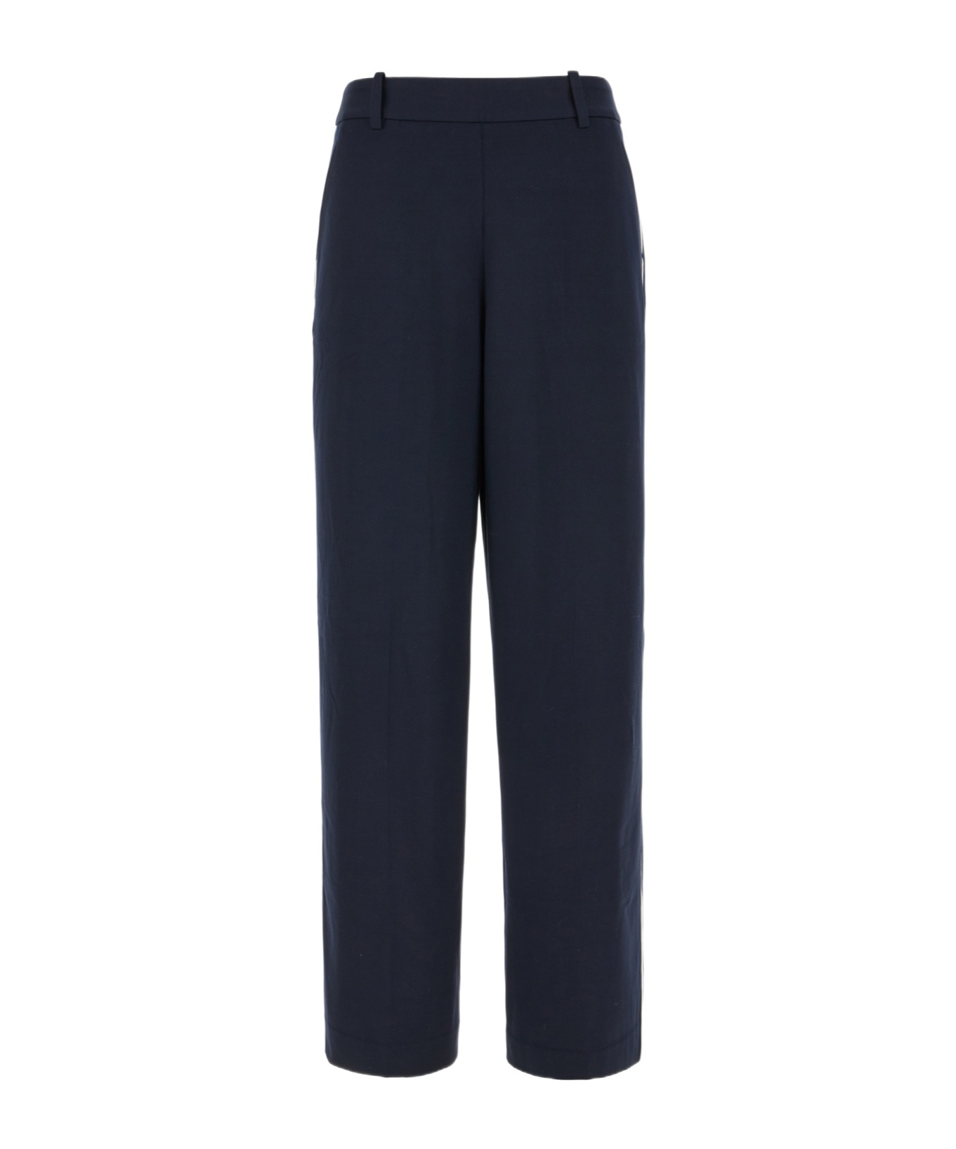 Circolo 1901 Navy Blue Stretch Cotton Pants