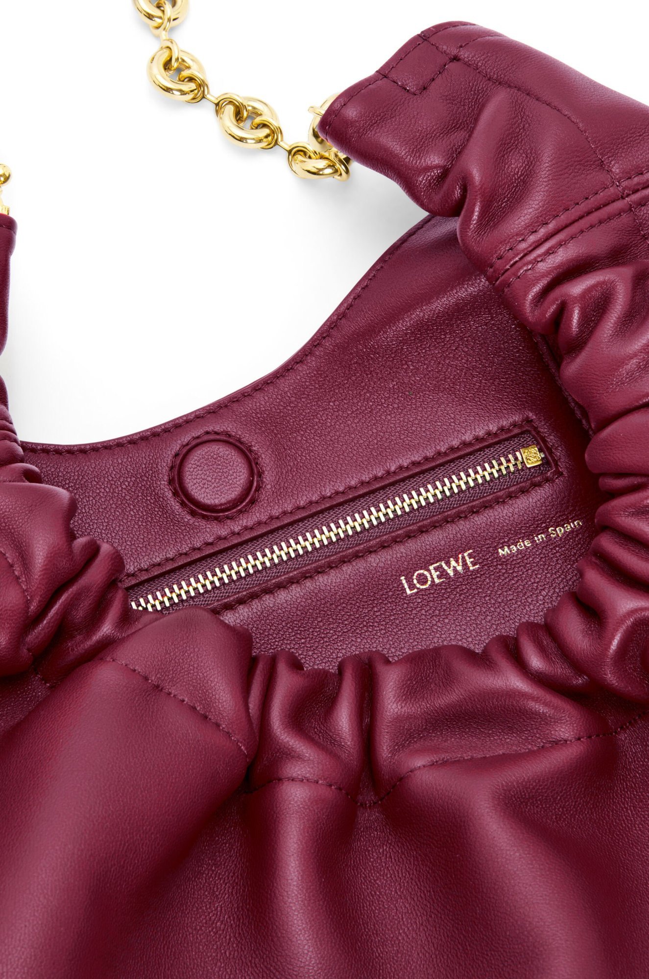 Loewe Small Leather Squeeze Top-handle Bag In Red