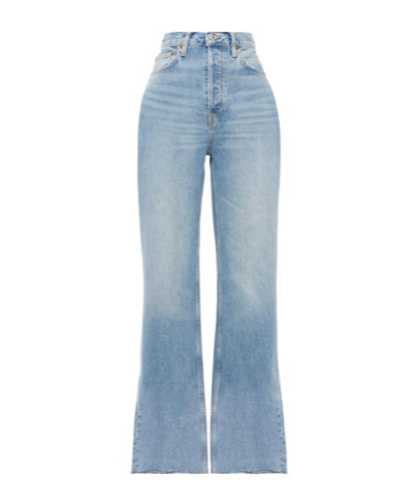 Re/done Wide-leg Jeans In Blue