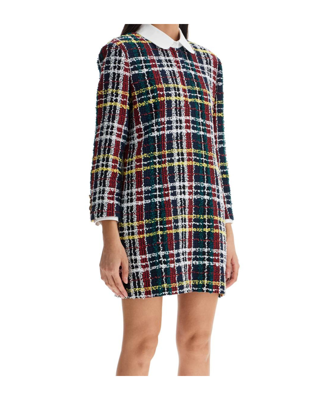 Thom Browne Thom E Women's Tweed Mini Sheath Dress In In Multicolor