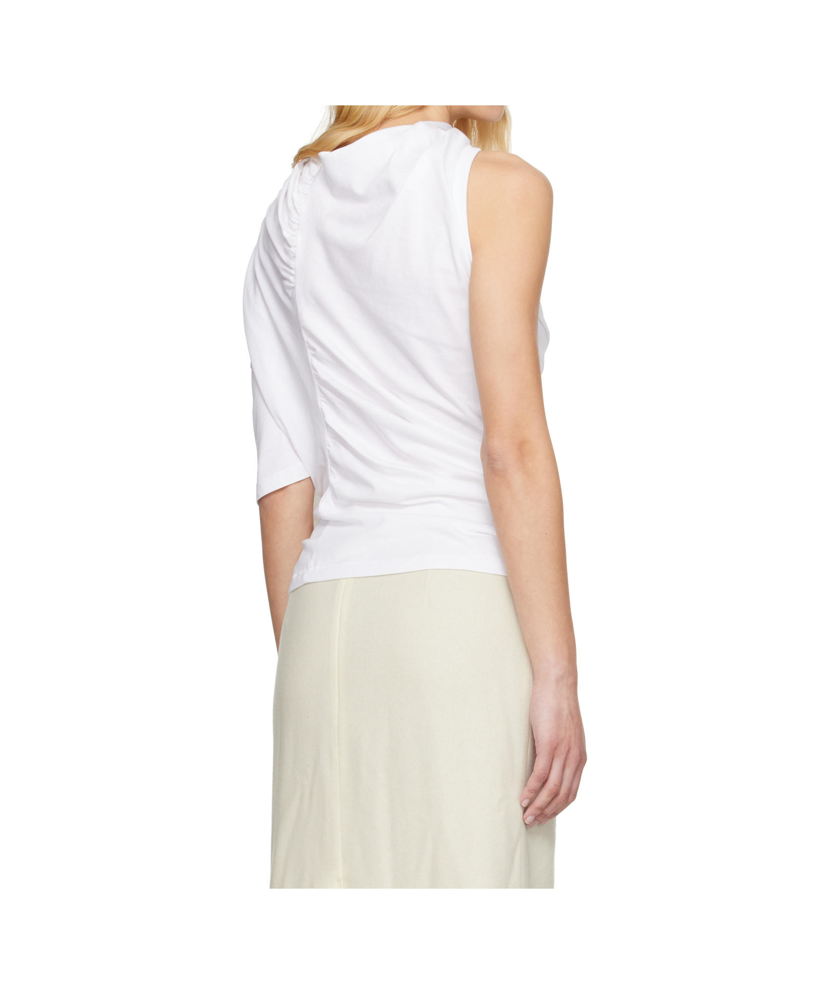 Christopher Esber Distort Cutaway T-shirt In White