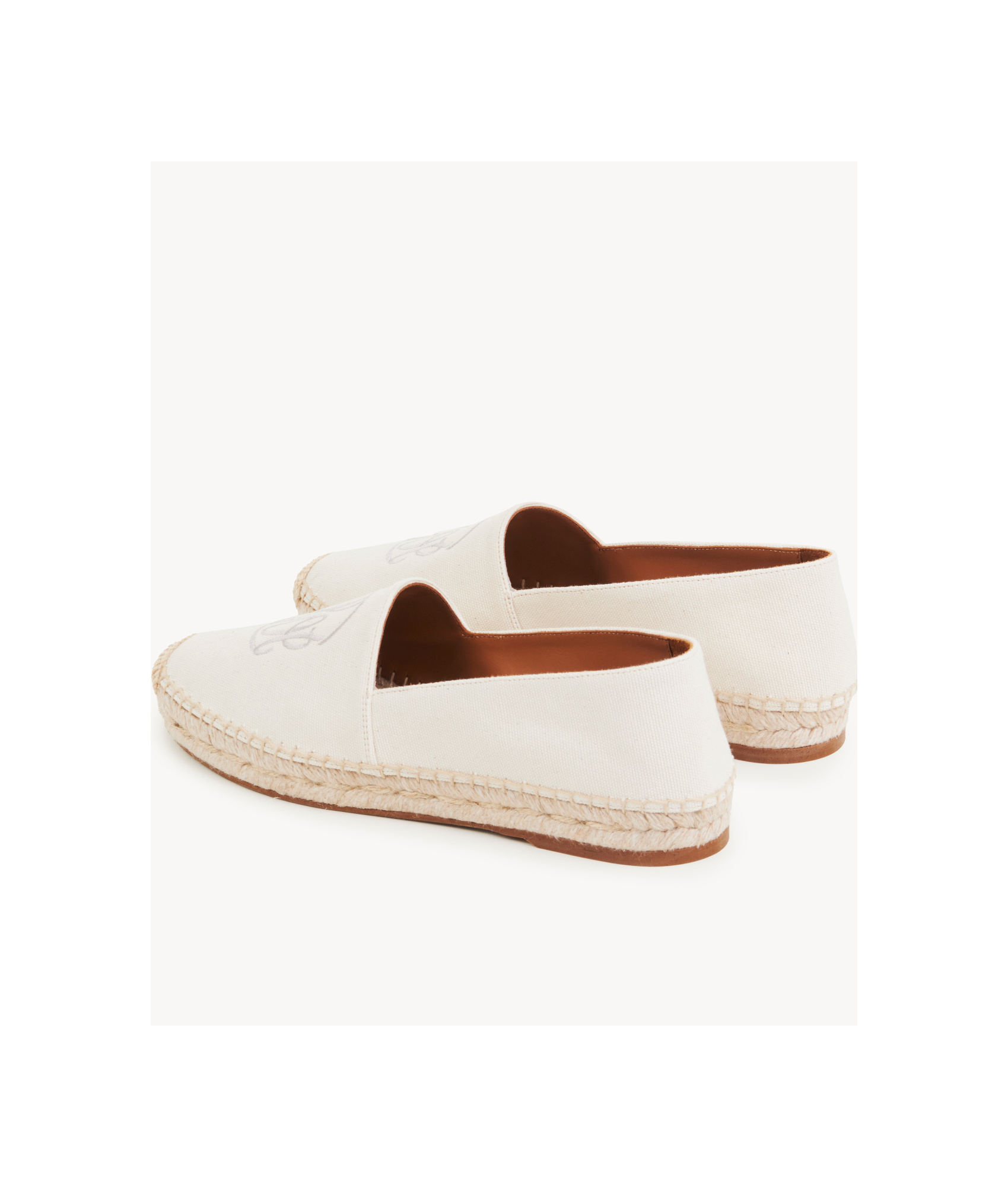 Chloé Pary Leather Espadrilles In White
