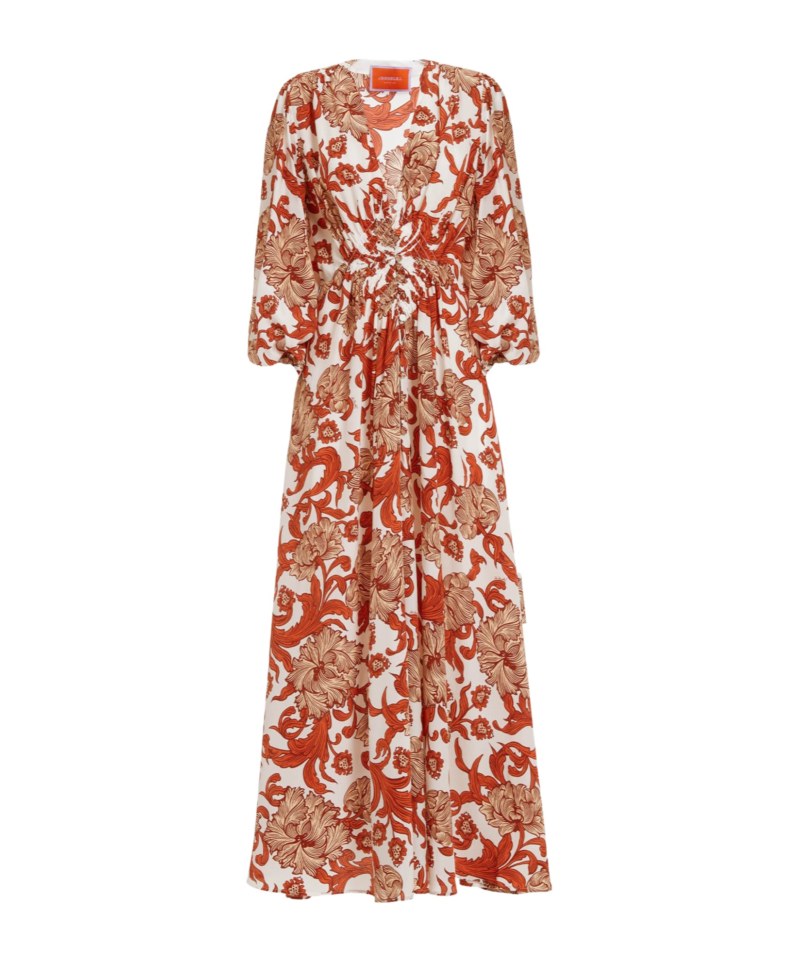 Shop La Doublej Print Dress In Brown