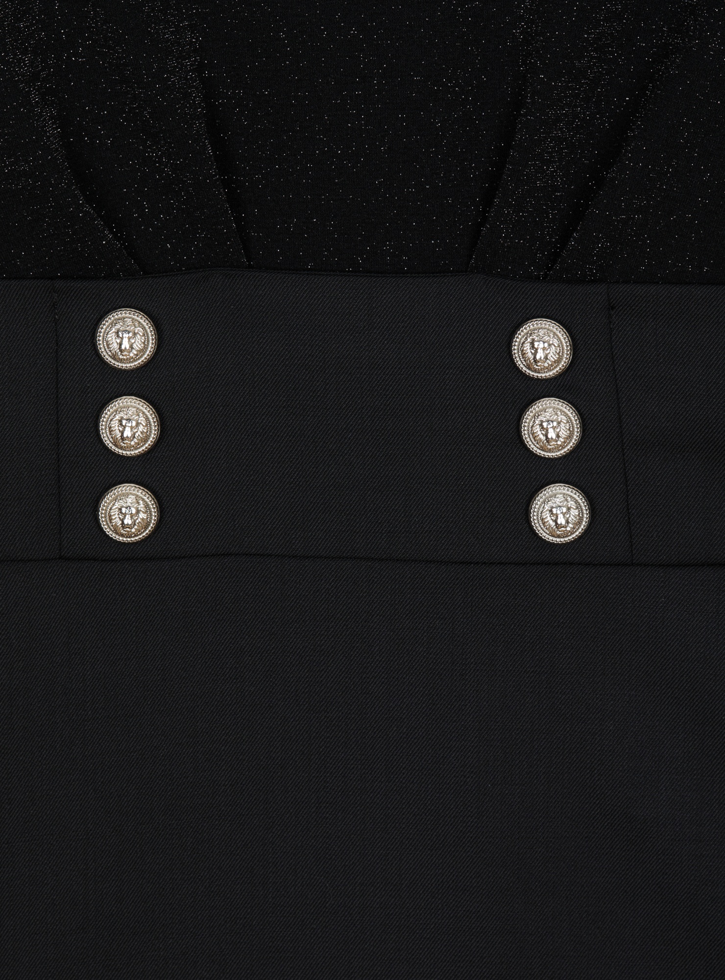 BALMAIN FITTED DRESS WITH BUTTONS 