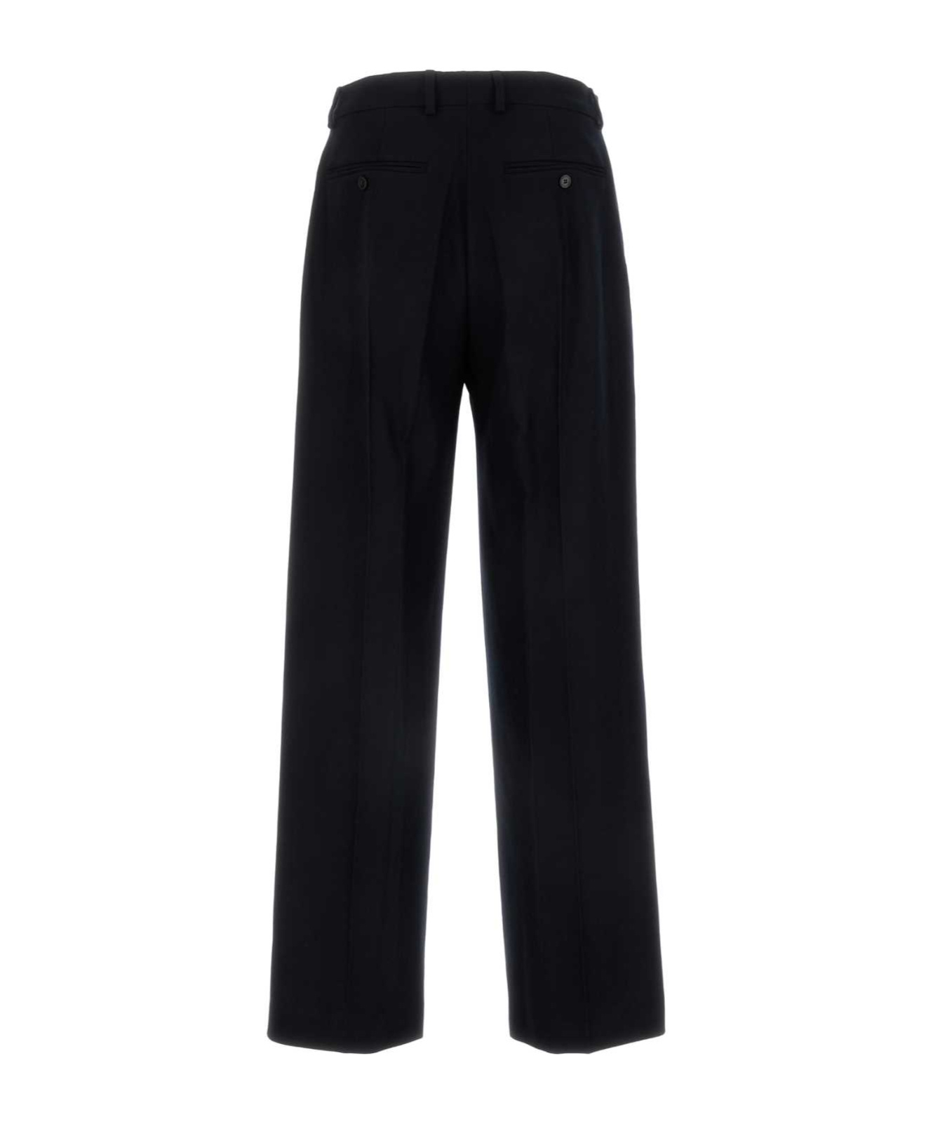 Dries Van Noten Penrud Pinstripe Pleated Wool Trousers In Black