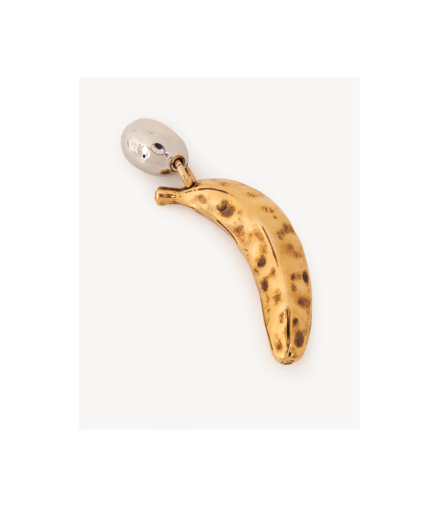 Chloé Chloe Women Two-tone Metal Chloe Bananas Earrings In Yellow