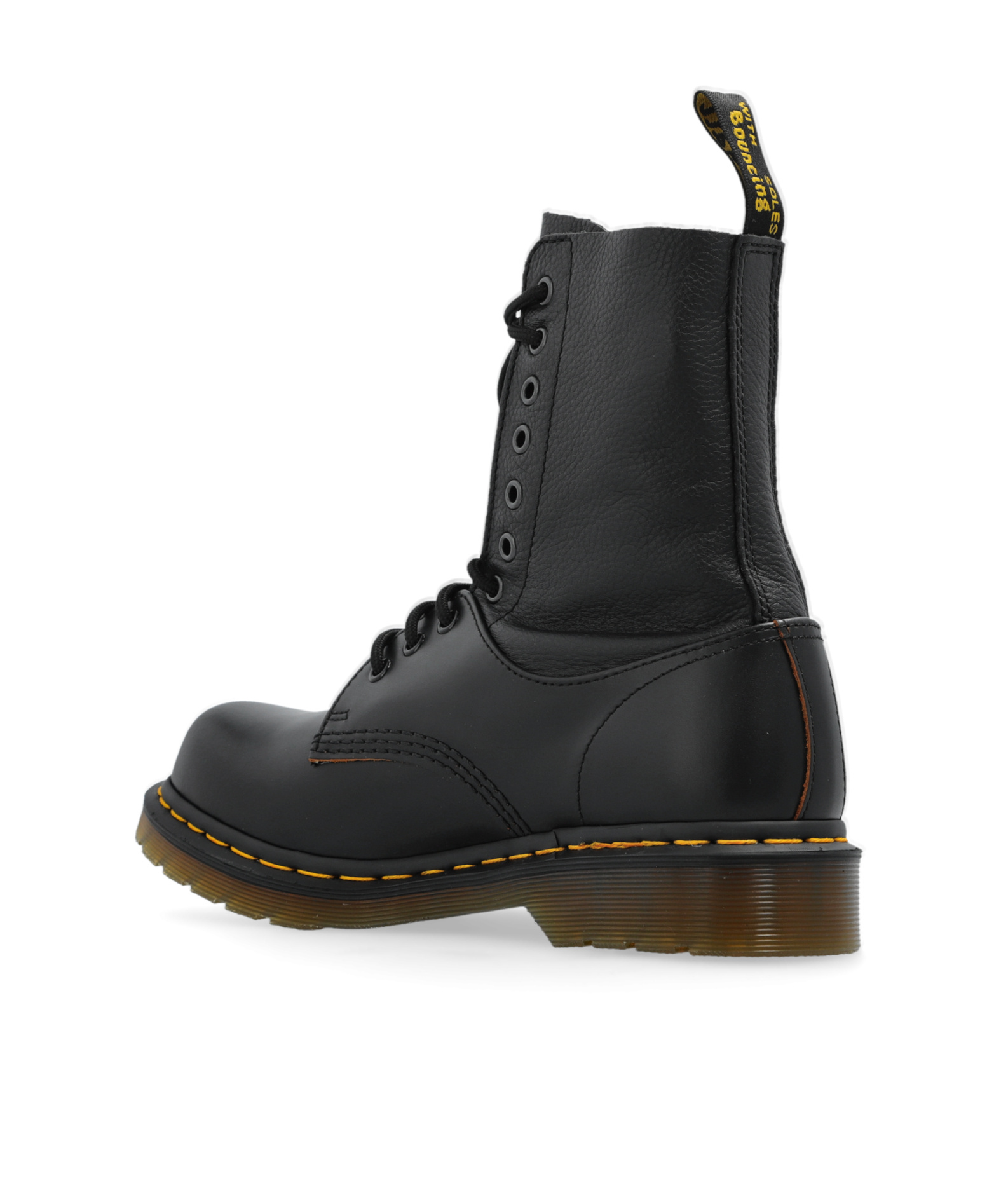 Mm6 Maison Margiela 10 Eye Ankle Boots For Men In Black