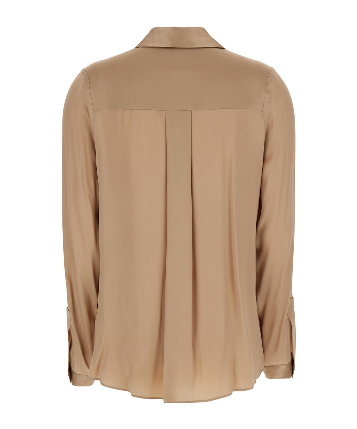 Semicouture Beige Shirt With Classic Collar And Button Closure In Nude