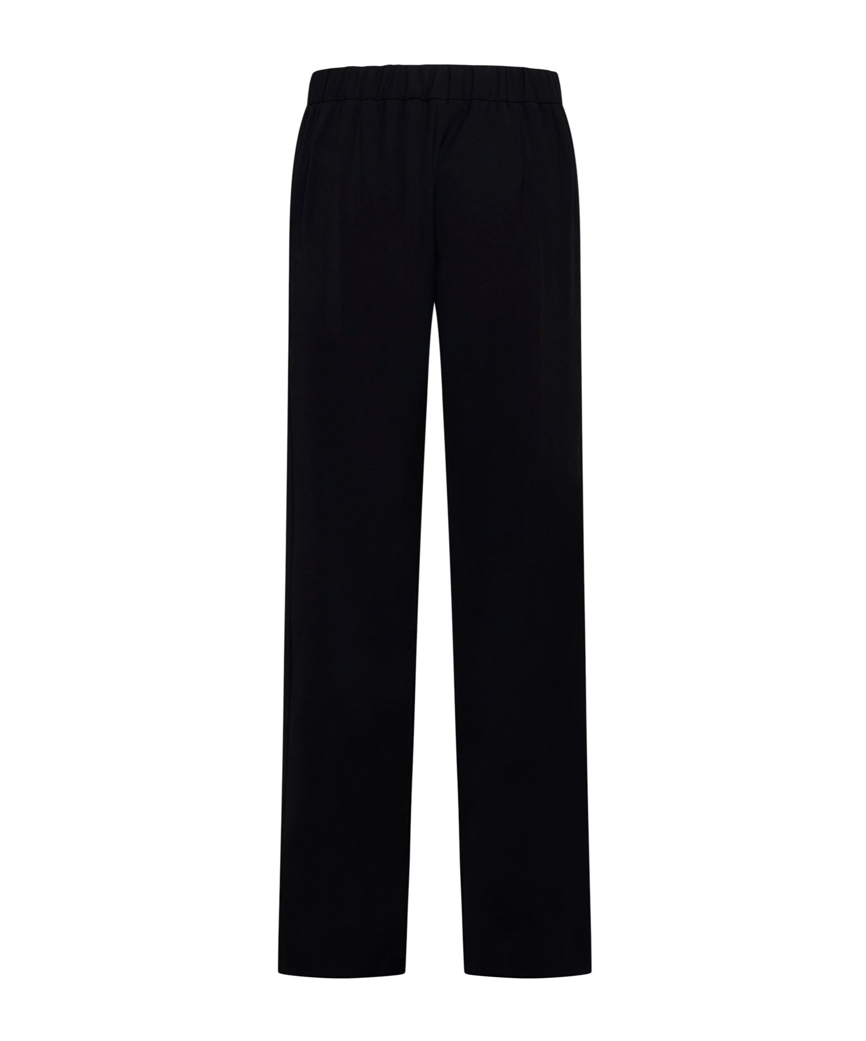 P.a.r.o.s.h Black Pants With Elastic Waist In Black