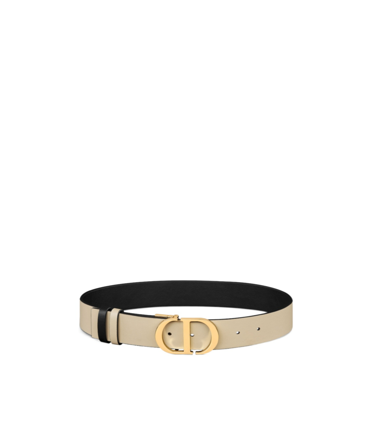 Dior 30 Montaigne Double-sided Belt In Nude