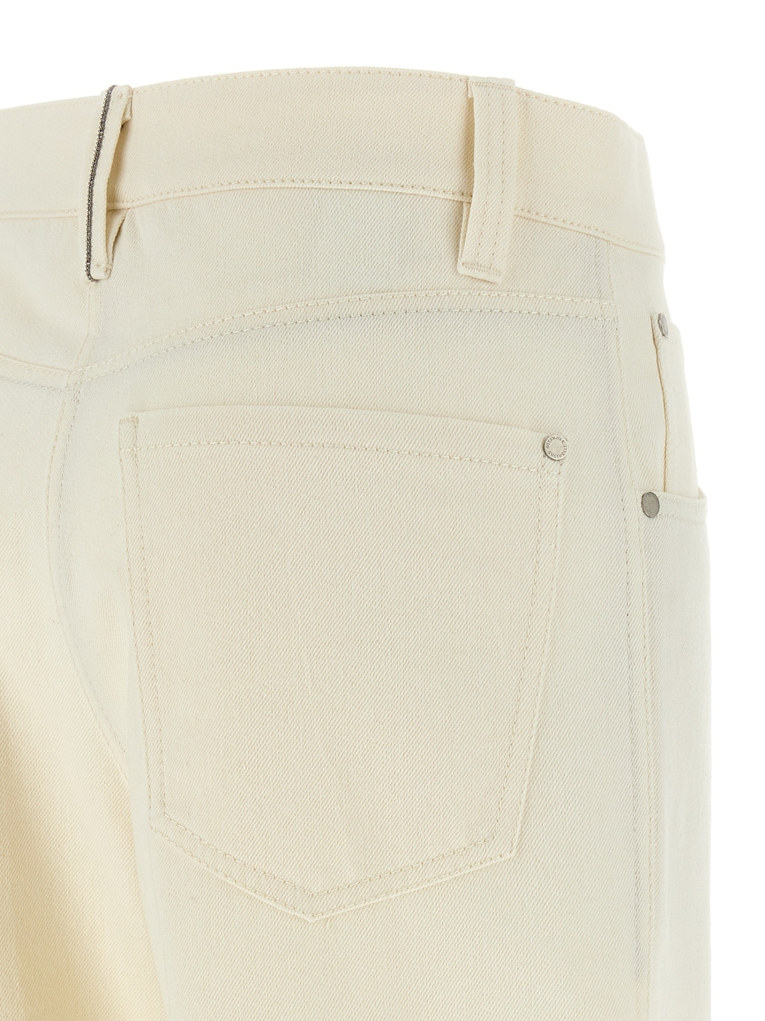Brunello Cucinelli Monili Detailed Wide Leg Trousers