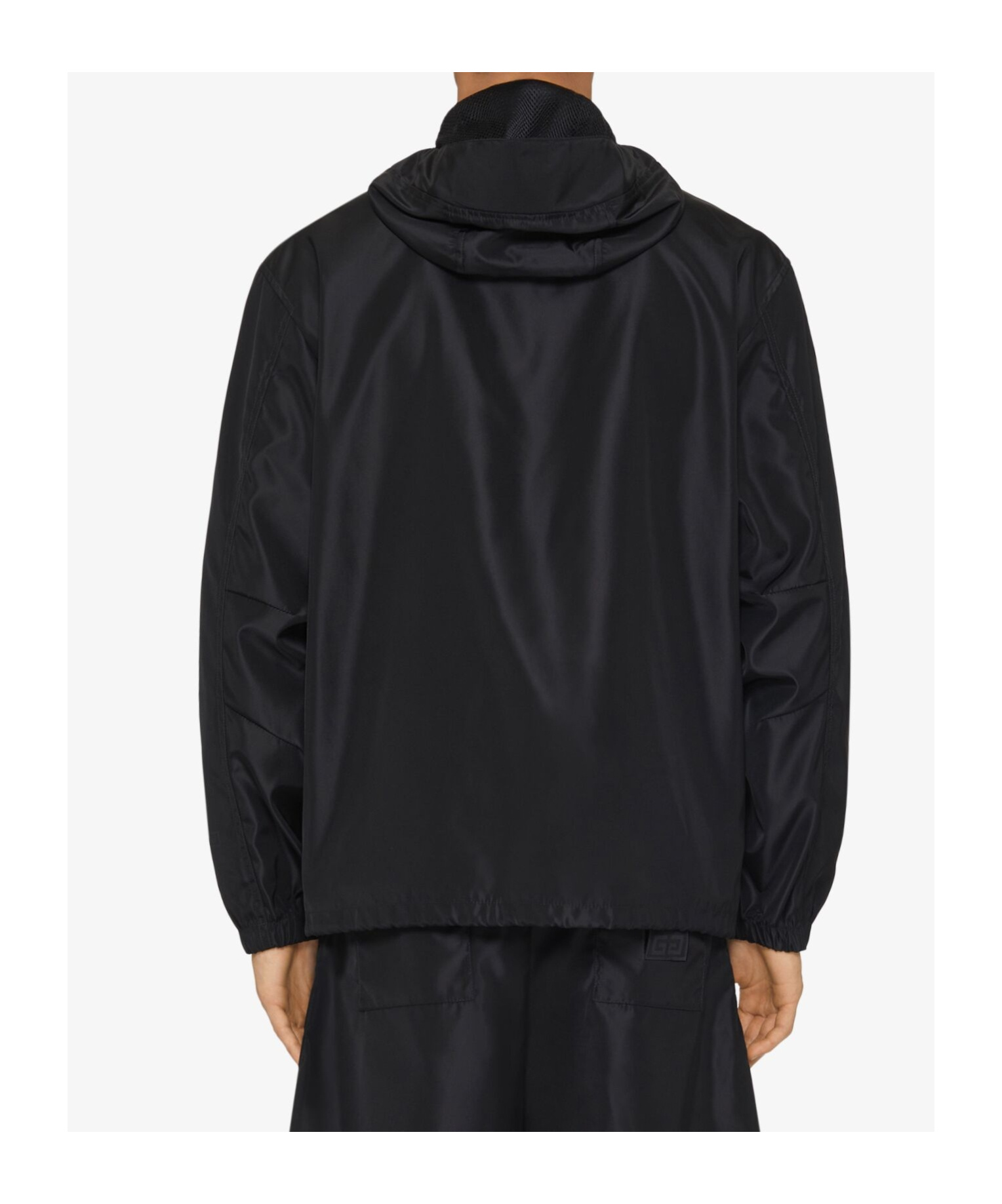 Givenchy Windbreaker Jacket With Logo Jackets In Black