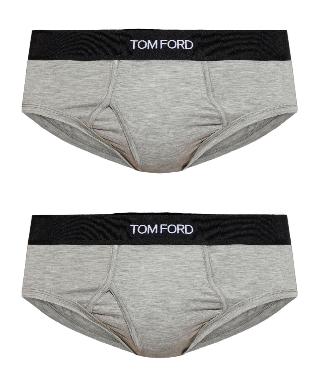 Tom Ford Elastic Waist Underwear Two-piece In Gray