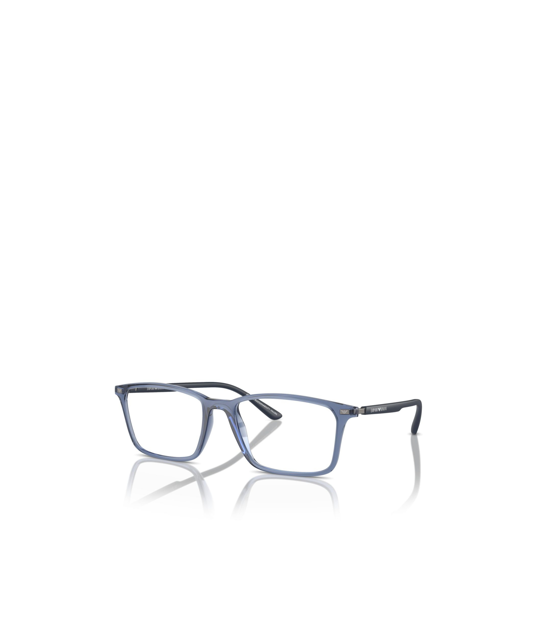Emporio Armani Full Frame Plain Mirror In Gray