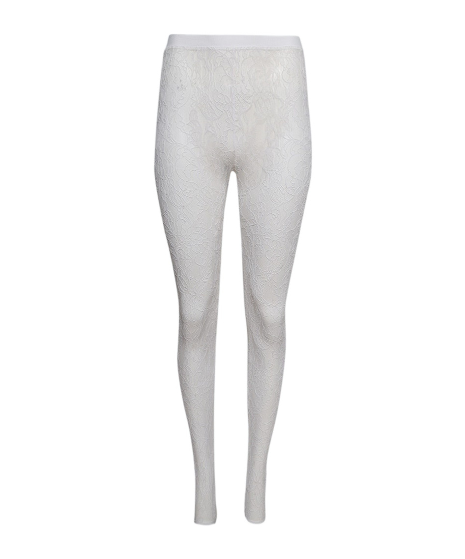 Wardrobe.nyc Lace Stirrup Legging White