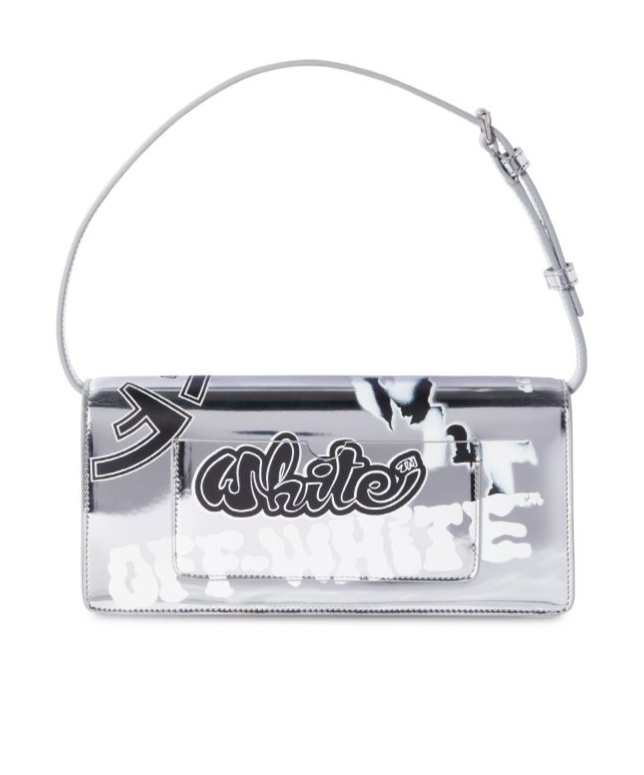 Off-white Silver Jitney 1.0 Shoulder Bag In White
