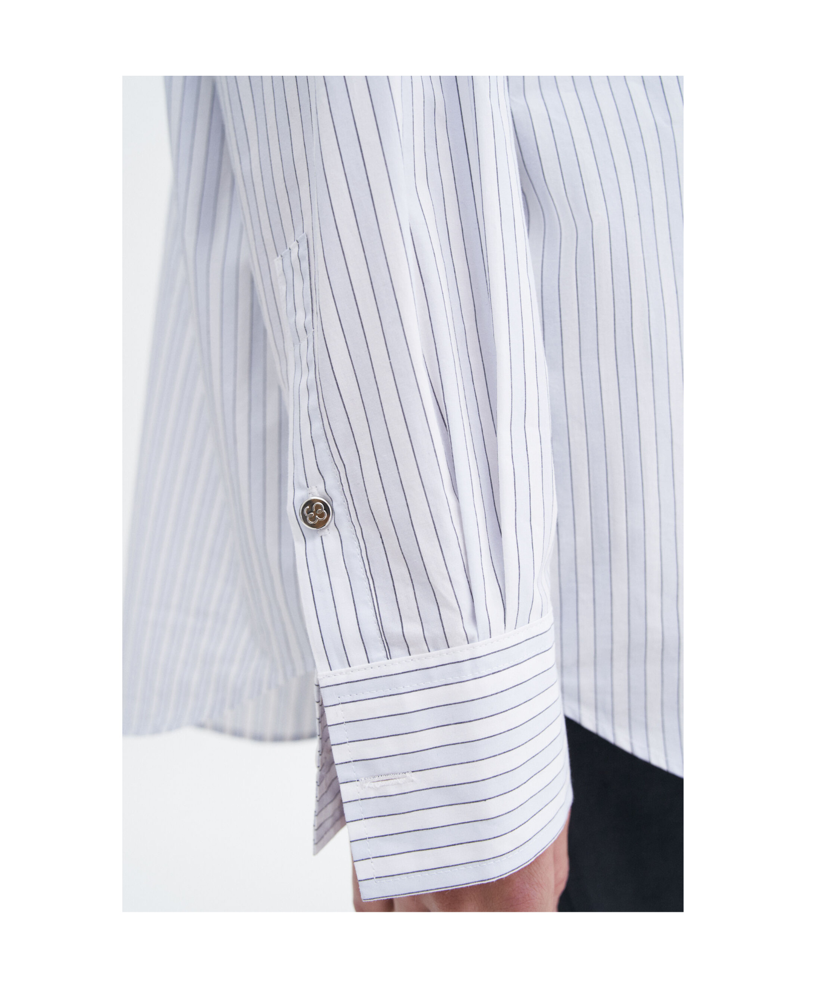 Shop Filippa K Pinstripe Shirt In White