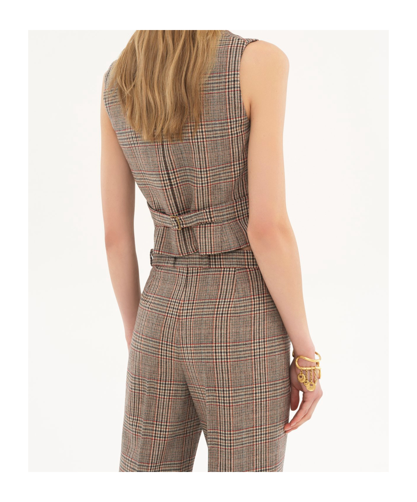 Chloé Sleeveless Wool Vest In Brown