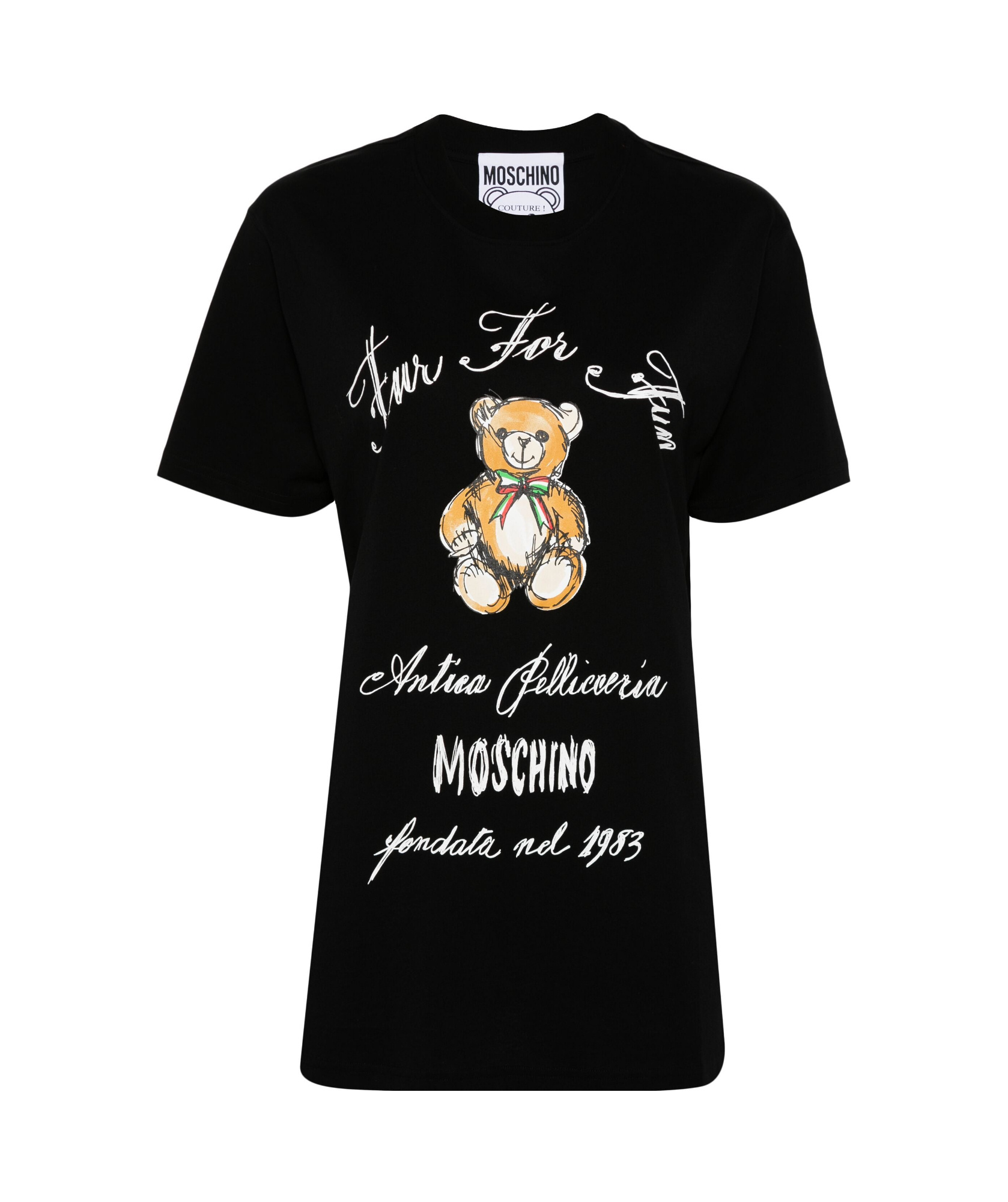 Moschino Knit Dress In Black