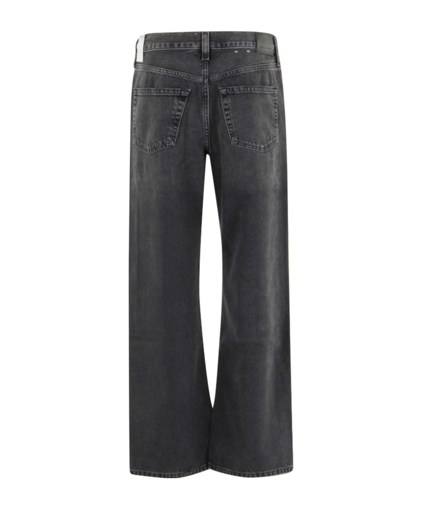 Citizen Of Humanity Low-rise Straight-leg Jeans With Vintage Wash In Gray