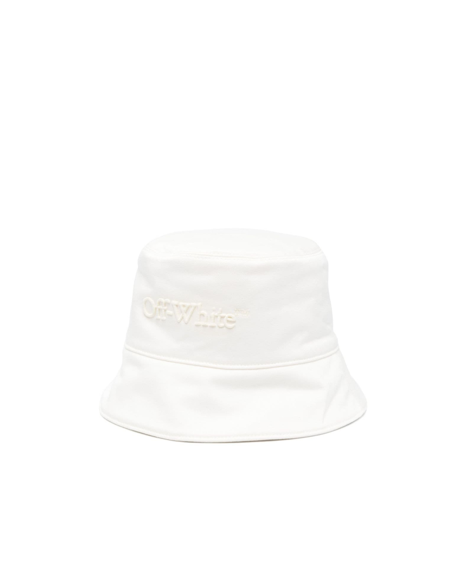 Off-white Bookish Logo-detail Bucket Hat In White
