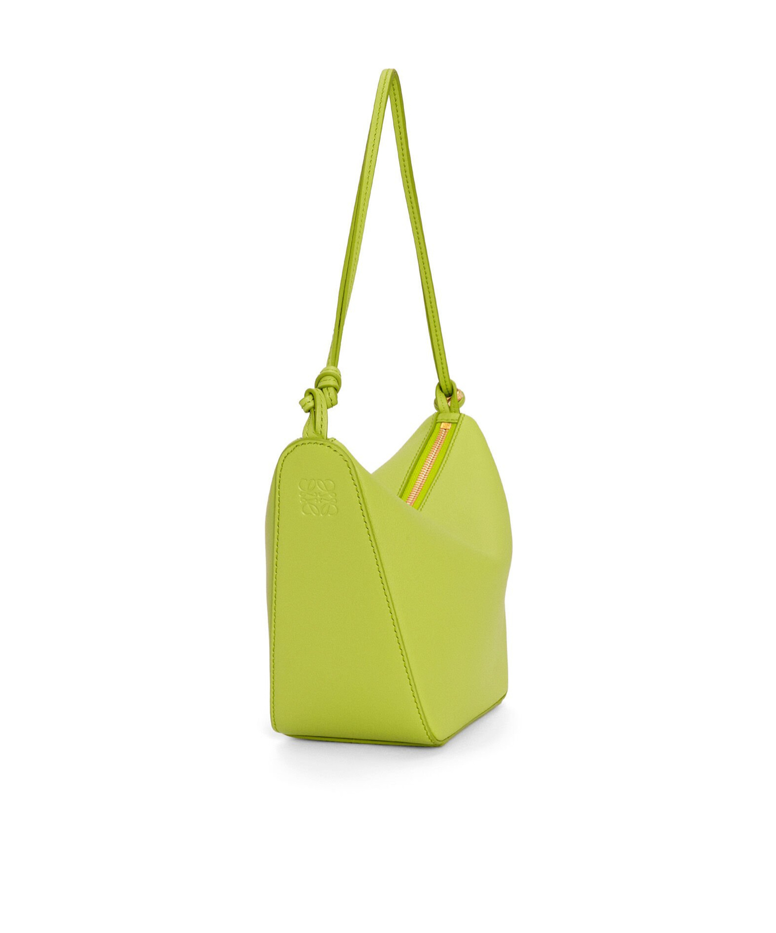 Loewe Mini Hammock Hobo Bag In Classic Calfskin In Green