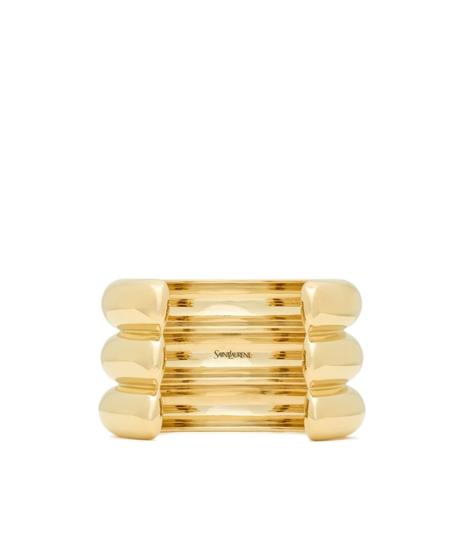 Saint Laurent Three-ring Bracelet In Yellow