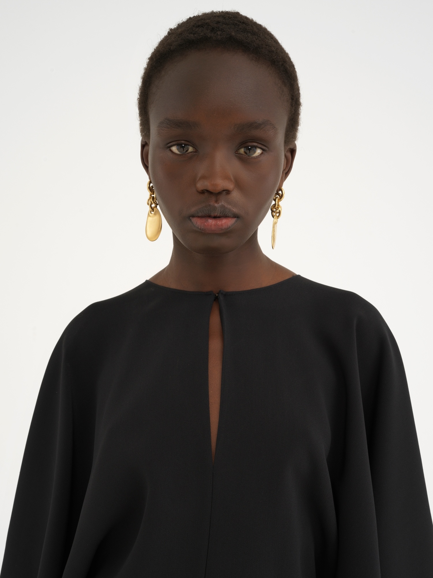 Shop Chloé Draped-detail Cady Mini Dress In Black