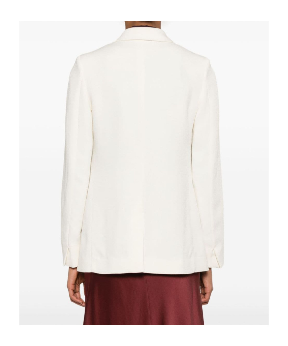 Shop Forte Forte Long-sleeved Suit Coat In White