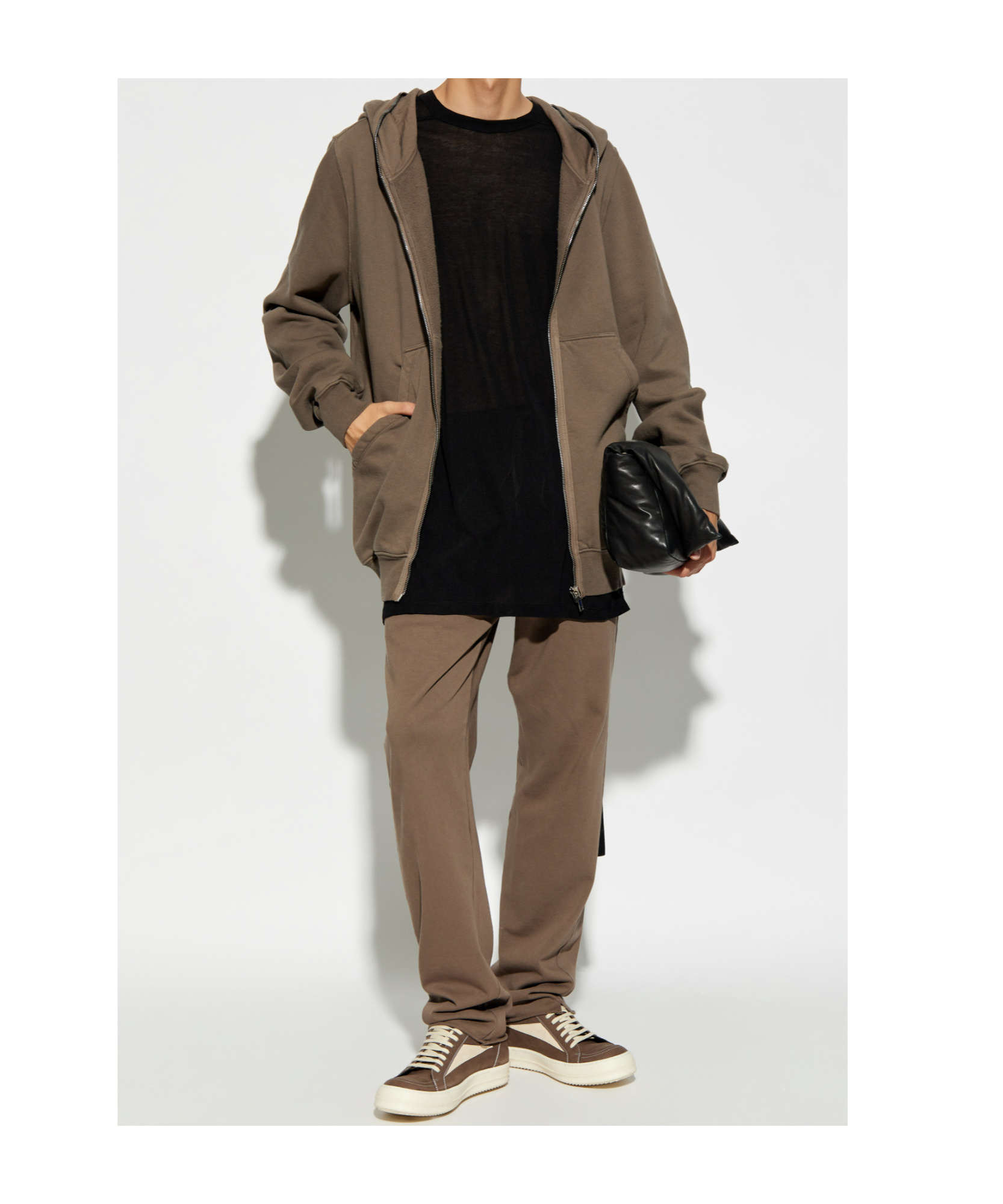 Rick Owens Black Crew Neck T-shirt With Short Sleeves In Black