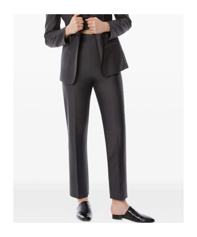 Alberta Ferretti Pleated Front Slacks In Gray