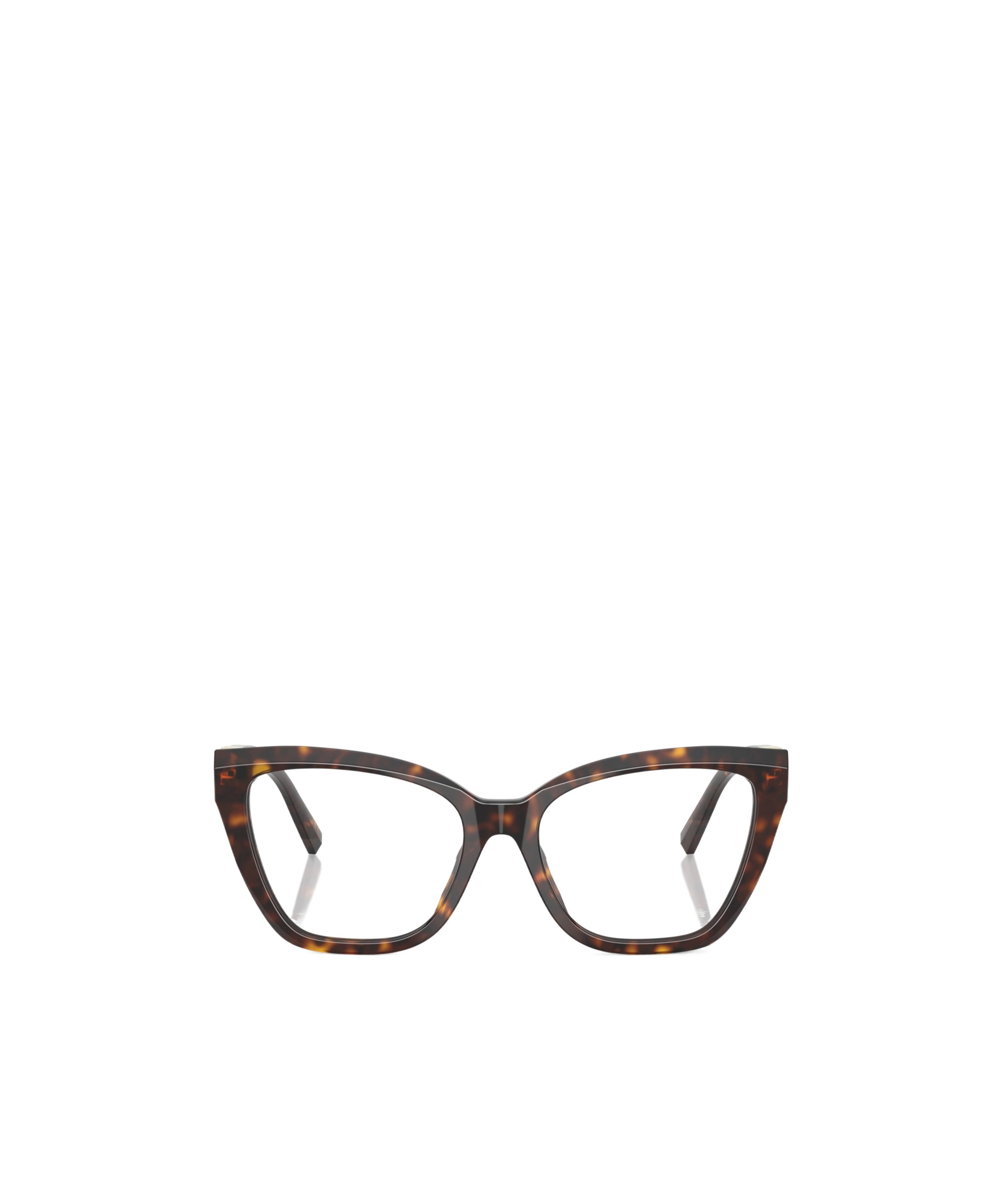 Tiffany & Co Cat Eye Frame Plain Glasses In Havana