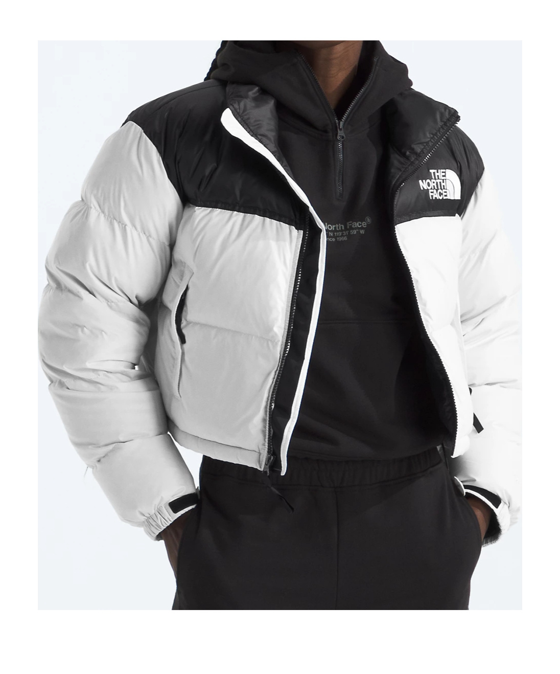 THE NORTH FACE EMBROIDERED PUFFER JACKET 