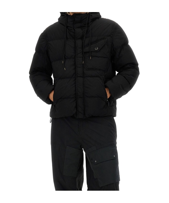 Ten C Survival Down Puffer Jacket In Black