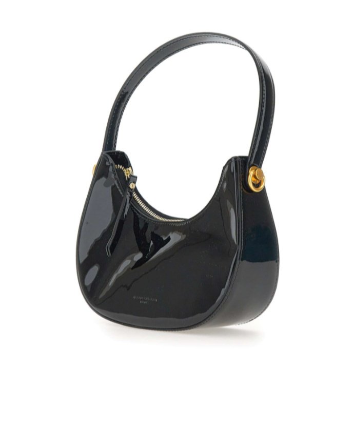 Gianni Chiarini Logo Embossed Zipped Shoulder Bag In Black