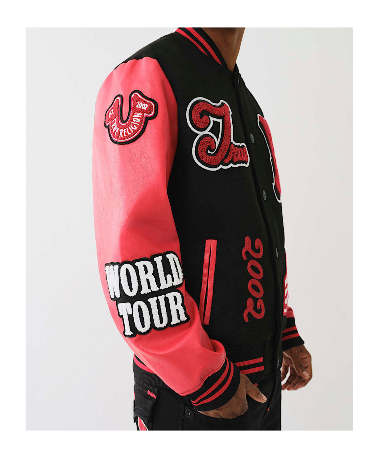 True Religion Long-sleeved Casual Jacket In Black