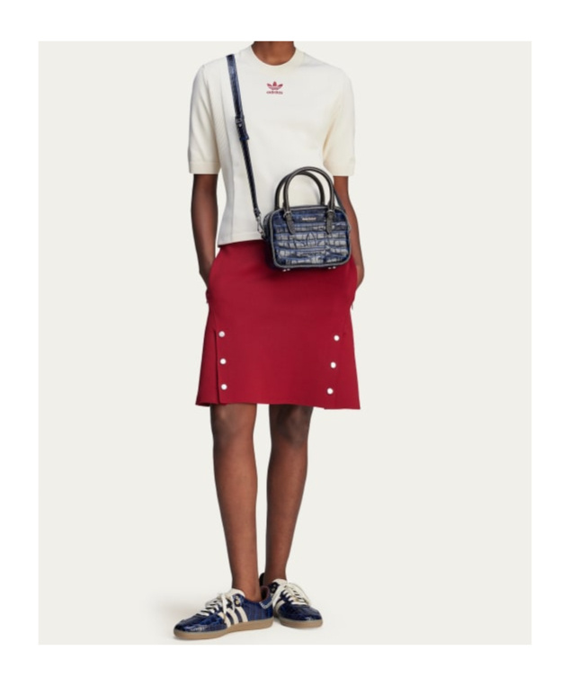 Adidas Originals X Wales Bonner Crocodile-embossed Tote Bag In Black