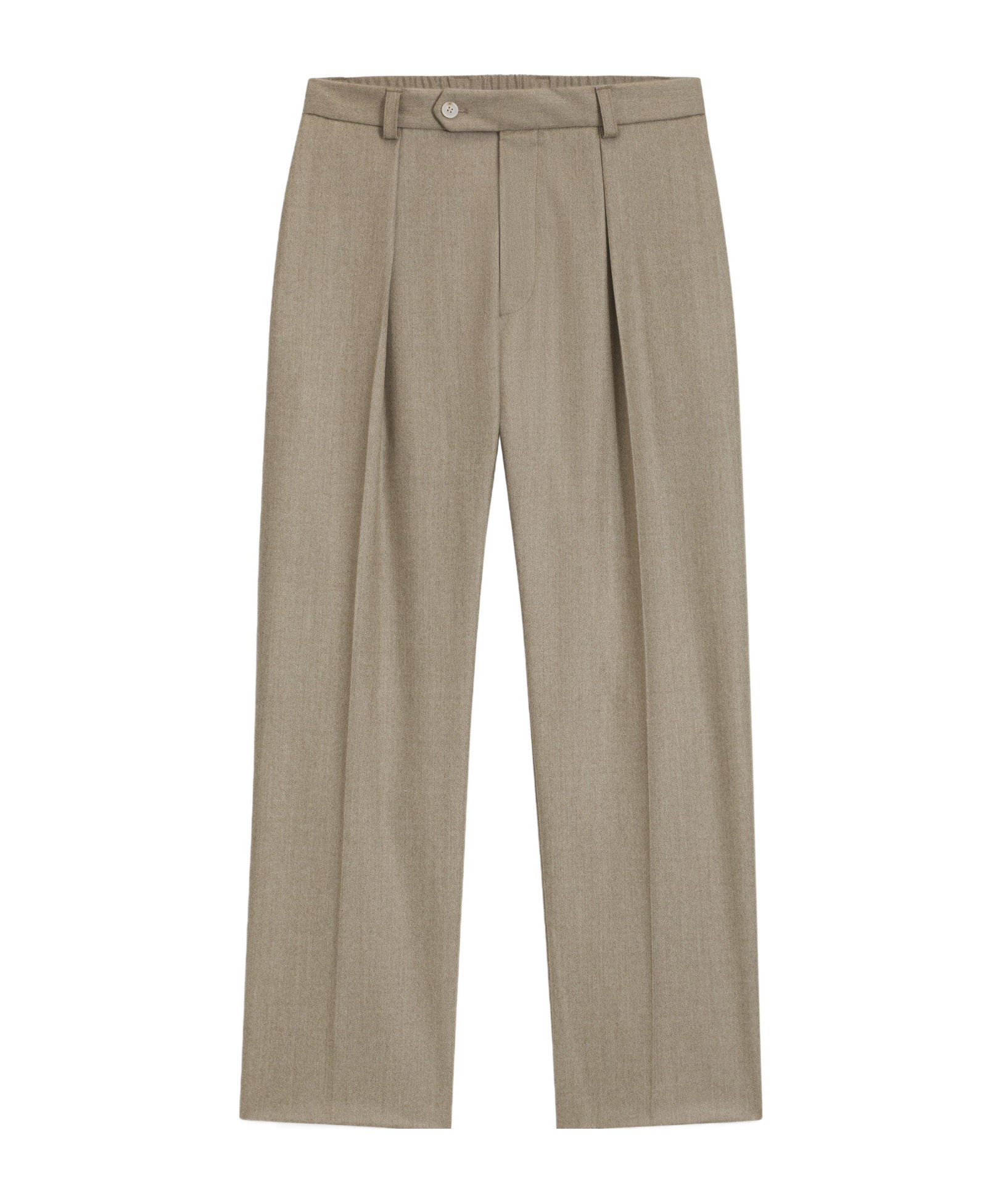 Hugo Boss Doublebreasted Wideleg Trousers In Nude