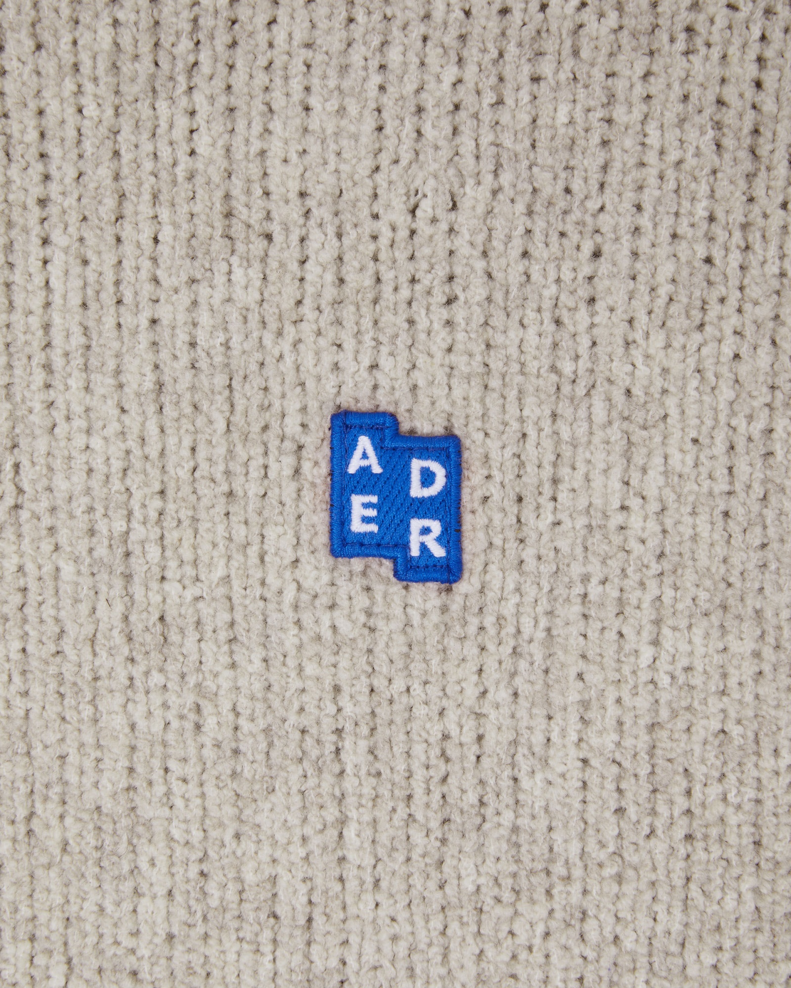 Shop Ader Error Wool Logo Patch Knitted Sweater In Nude