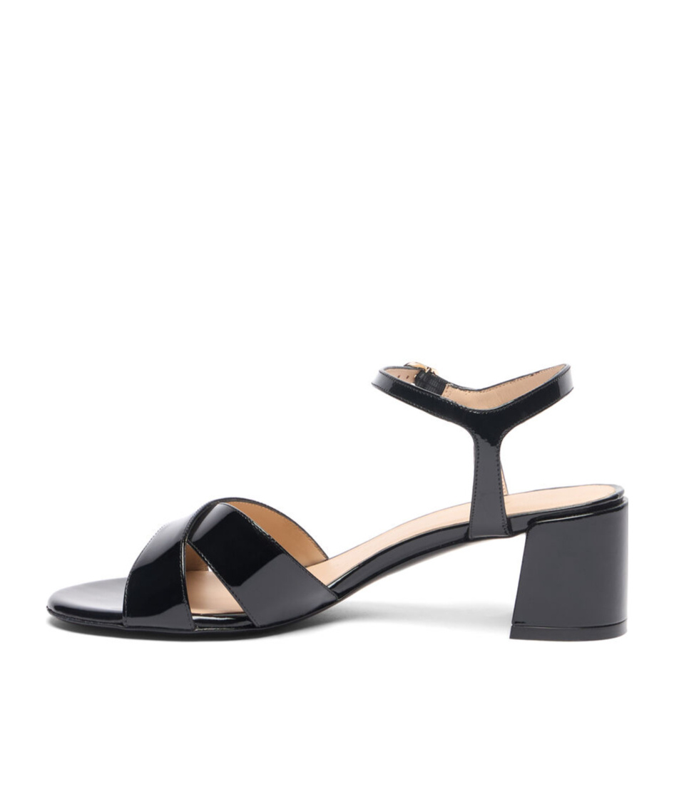 Stuart Weitzman Dayna Leather Crisscross Sandals