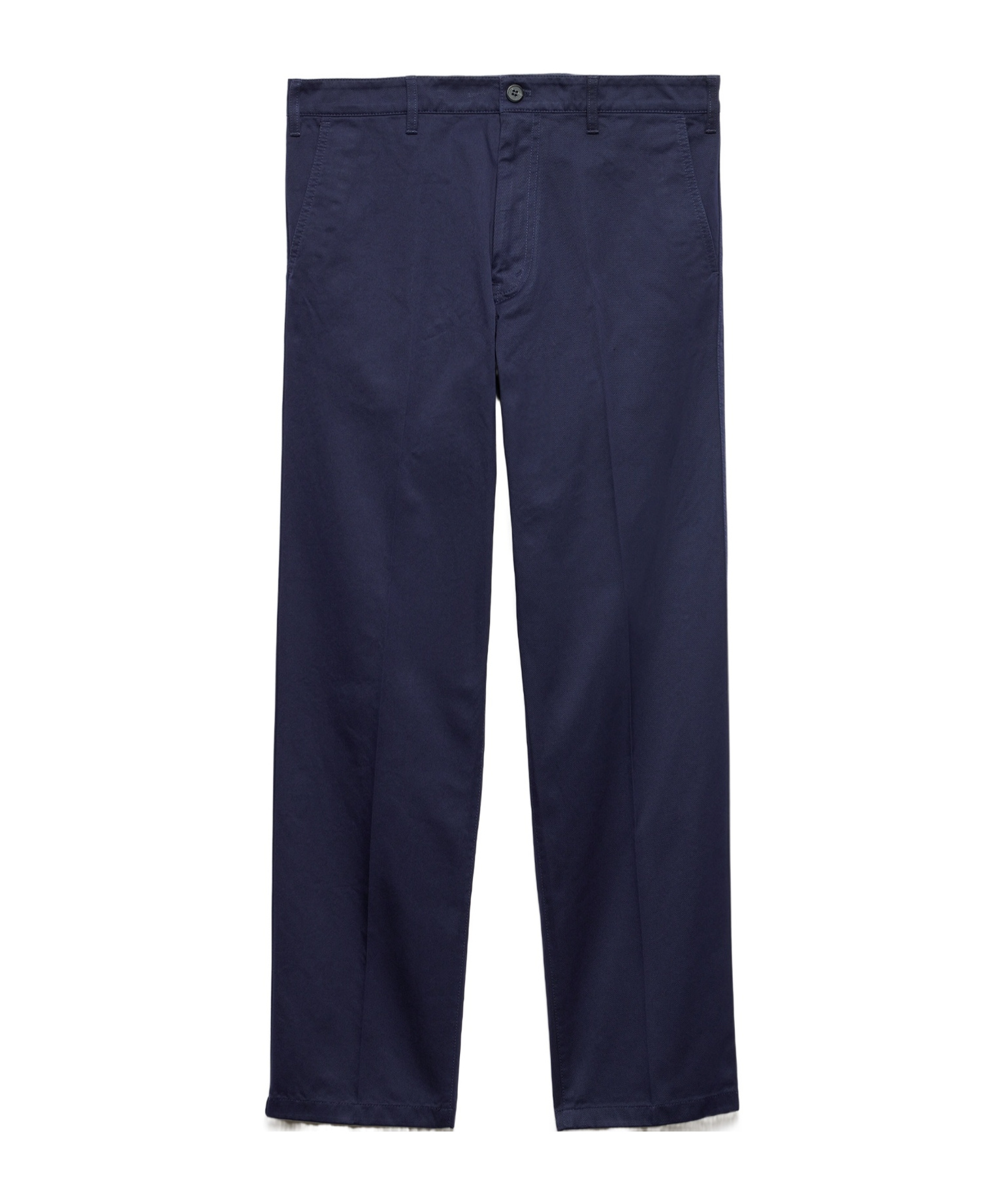 Prada Straight-leg Trousers With Tailored Design In Blue