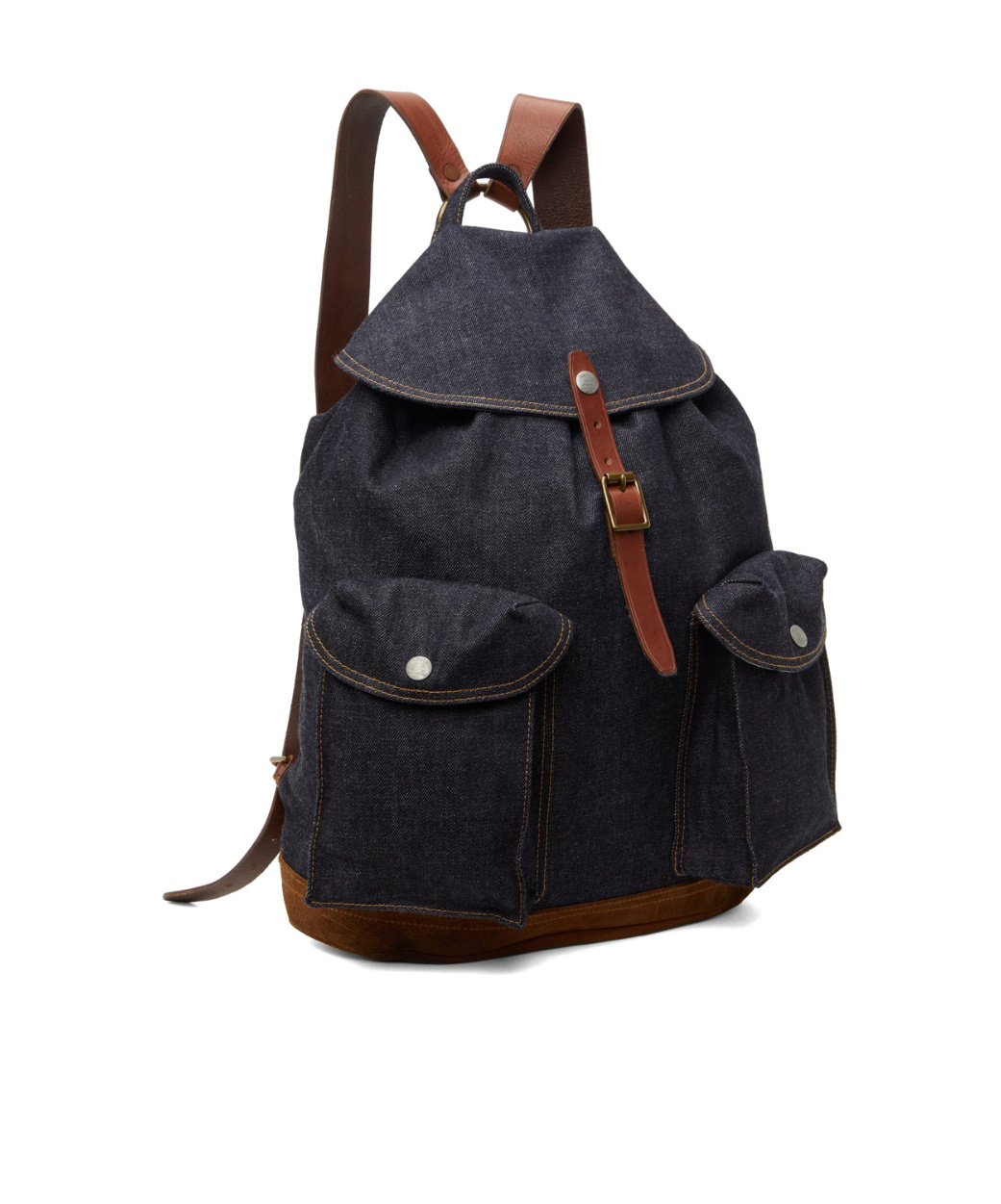 Rrl Logo Backpack In Black