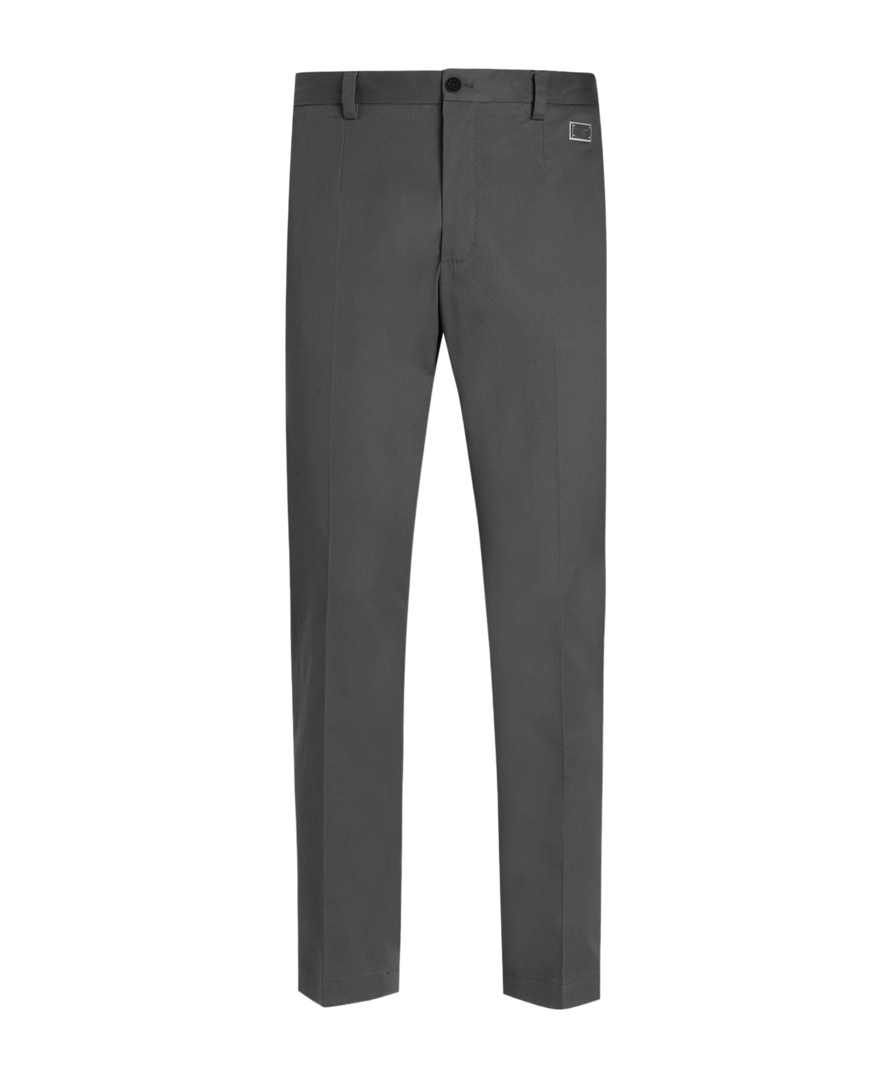 Dolce & Gabbana Cotton Slim Trousers In Black