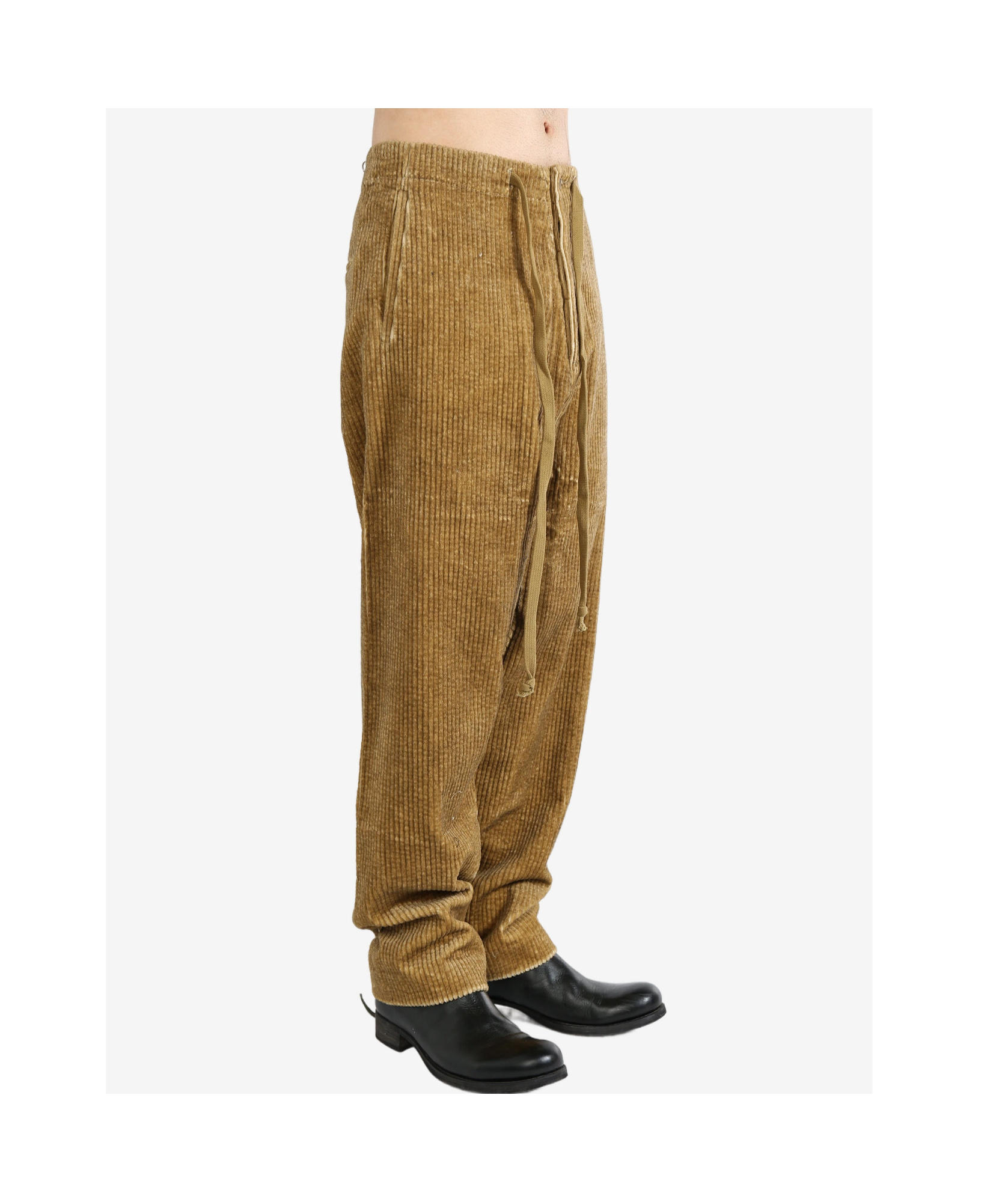 Uma Wang Drawstring Casual Pants In Green