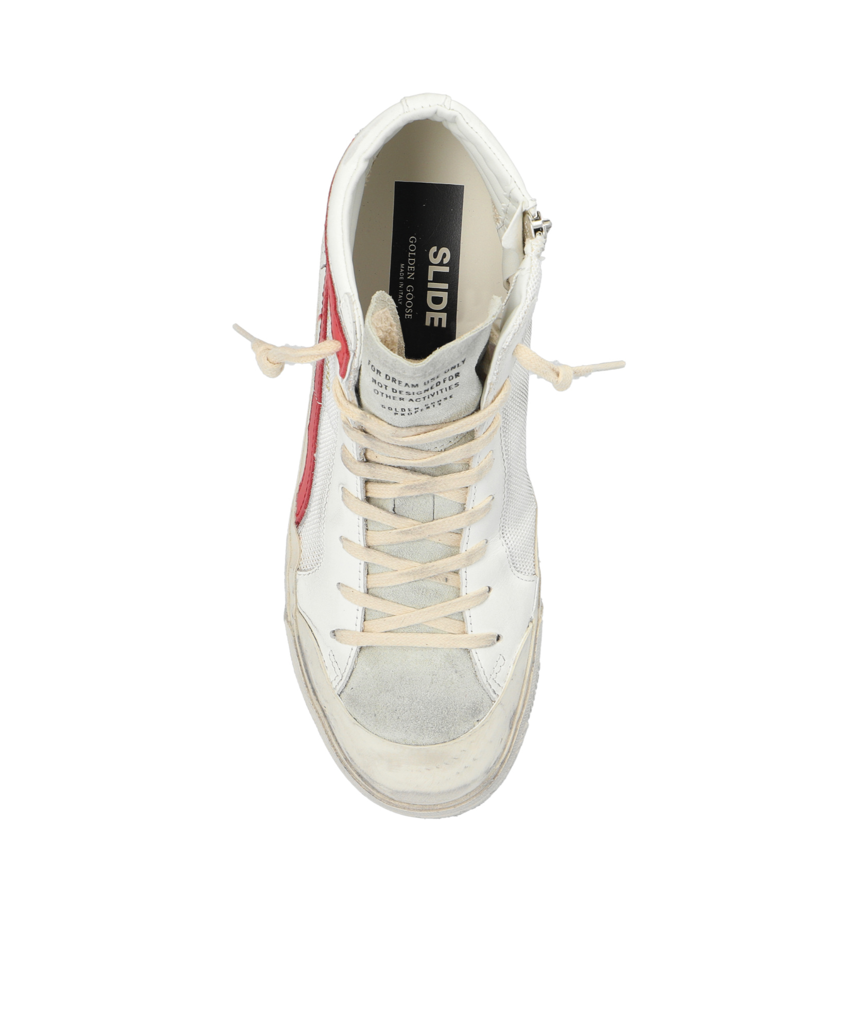 Golden Goose Deluxe Brand Slide Double Quarter Penstar Sneakers In White