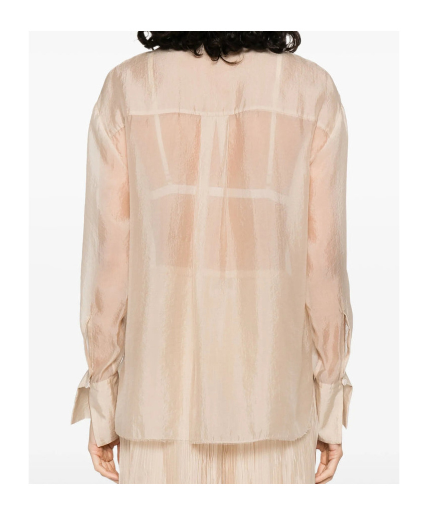 Forte Forte Organza Button-front Shirt In Neutral