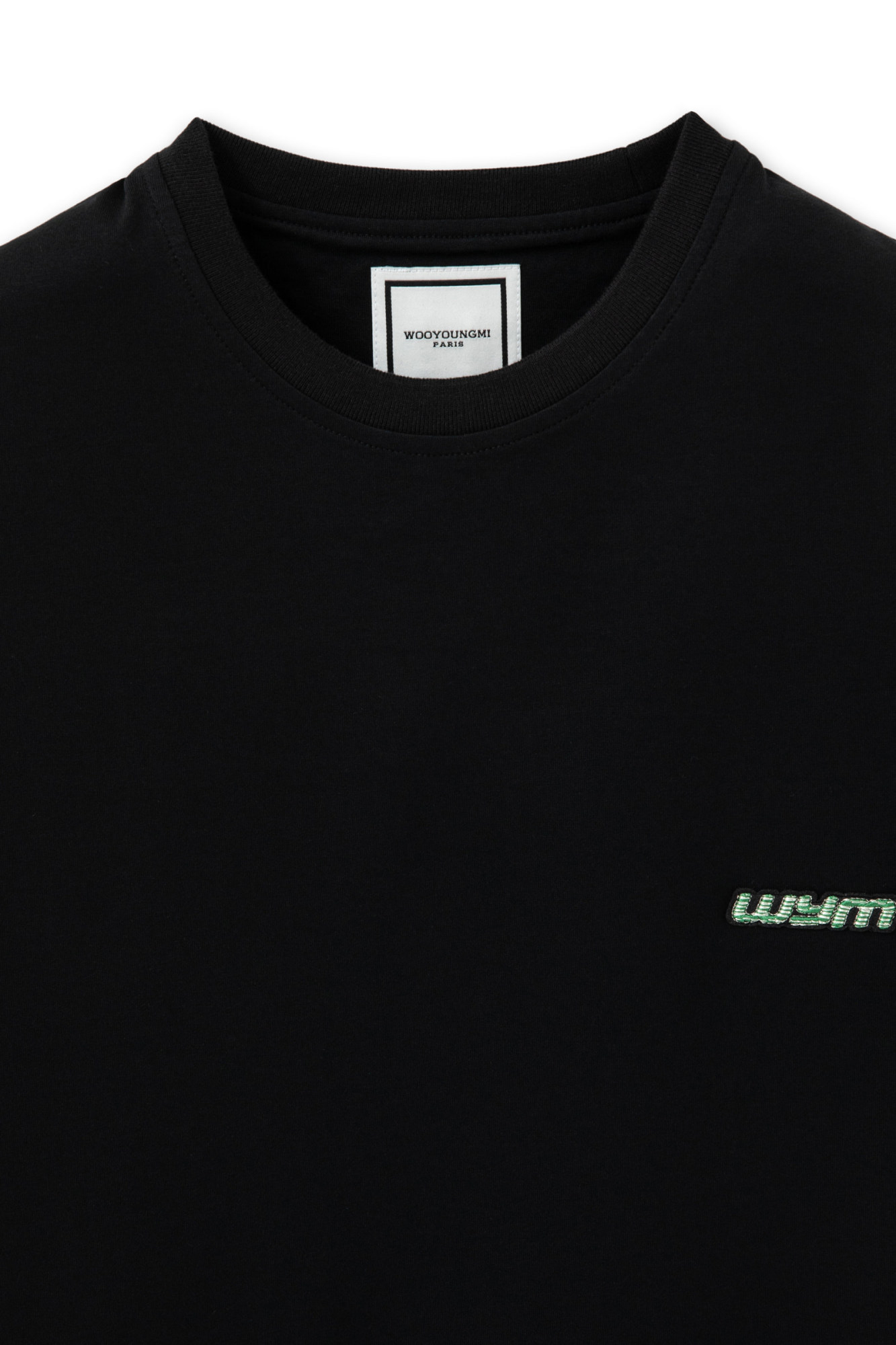 Wooyoungmi Black Light Graphic T-shirt In Black