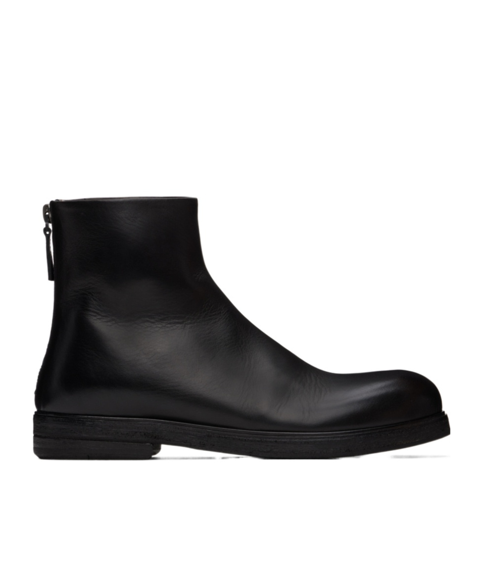 Marsèll Black Zucca Zeppa Ankle Boots In Black